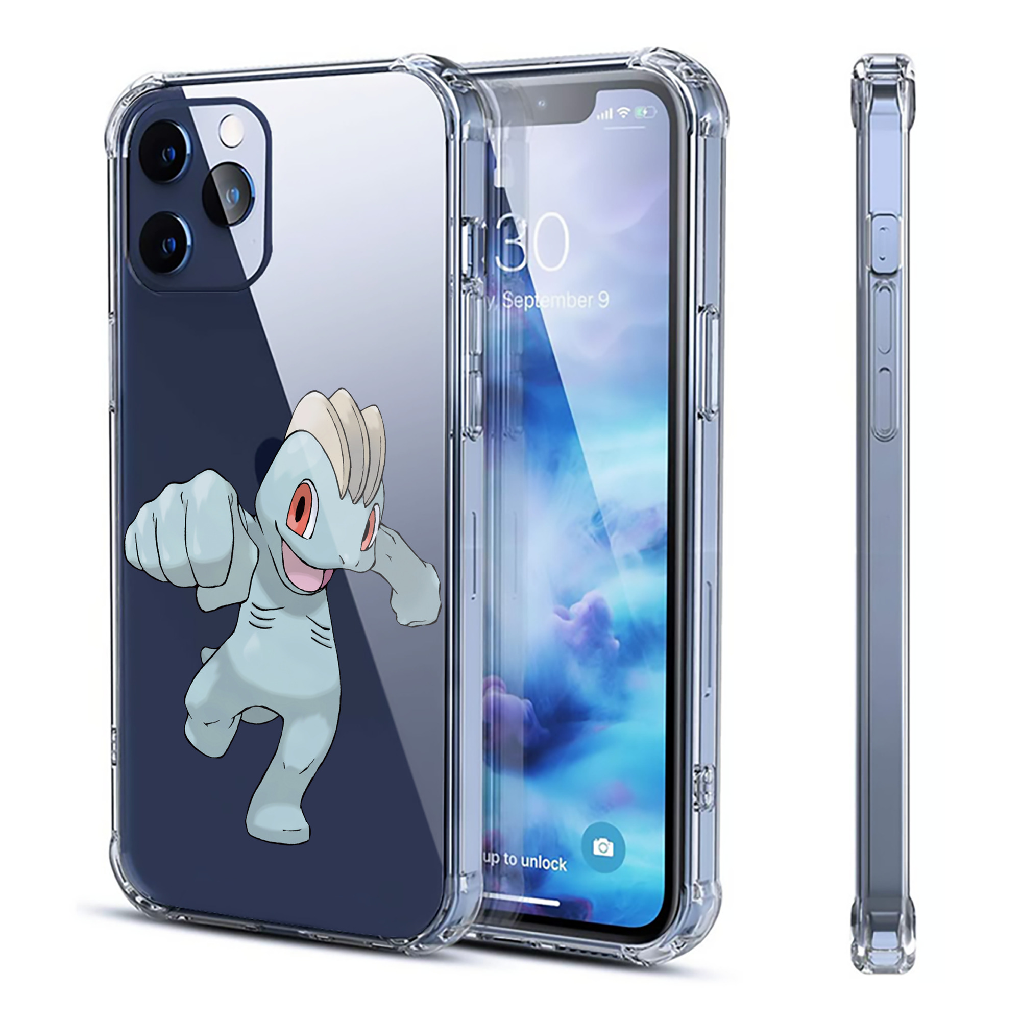 （画像用） ポケットモンスター Pokémon 【iPhone 12シリーズ対応】透明スマホケース（クリアソフトケース）